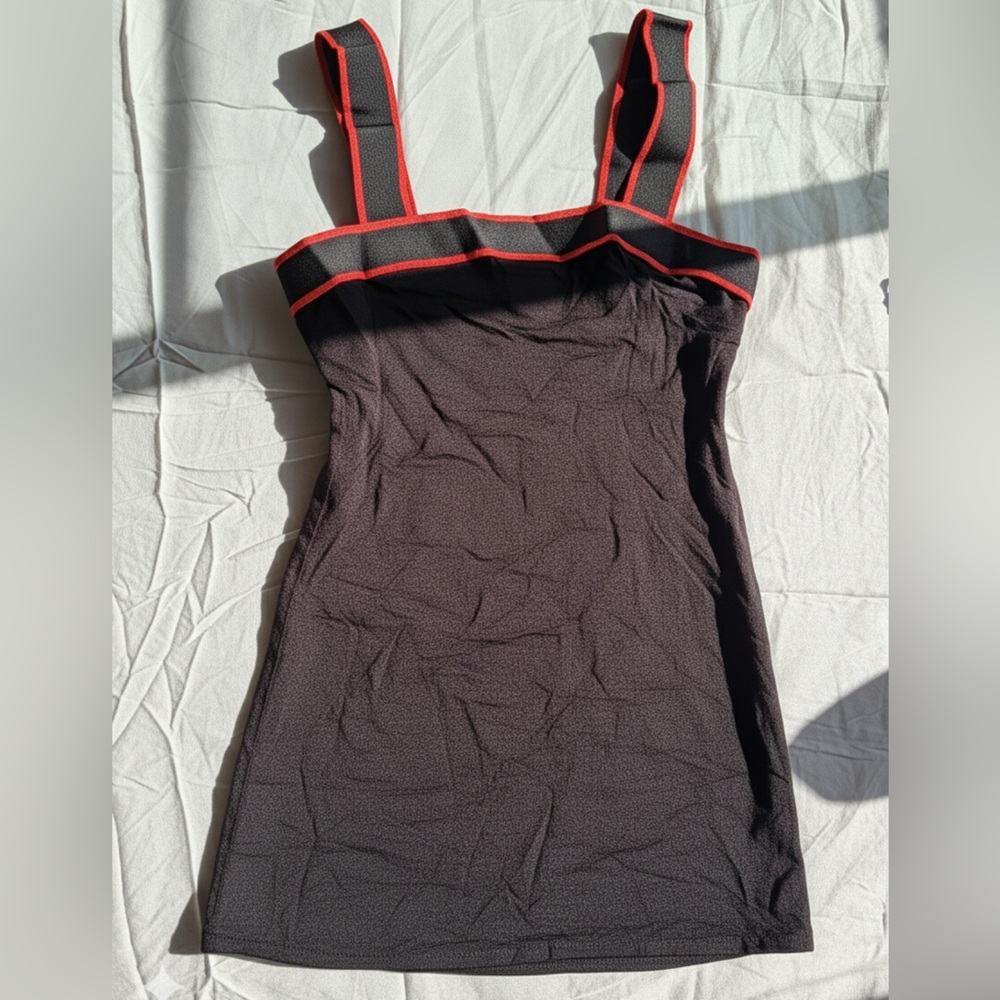 Black and Red Mini Dress